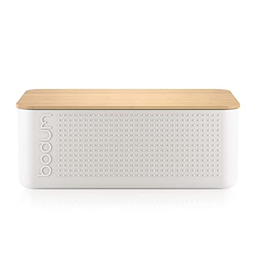 Image of BODUM 11555-913 Bistro Bread Box, White, Mushroom, L