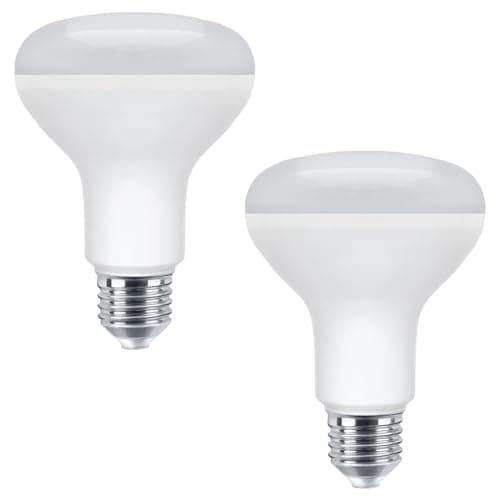 Image of Long Life Lamp Company R80 LED Spotlight Bulb Screw Cap E27 Dimmable Cool White 6500k 10w Reflector Light Bulb (2)