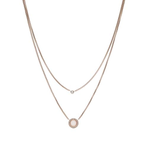 Image of Fossil Women Stainless Steel Pendant Necklace - JF03057791
