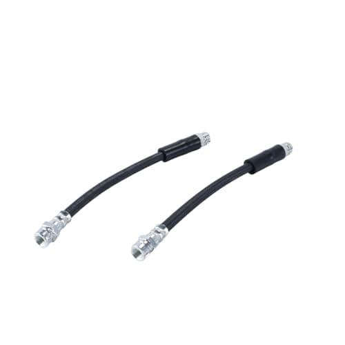 Image of Ausi 2 pcs Black Rear Brake Hose Line 1K0611775C, 3C0611775, 1K0611775 Fit for VW GOLF MK5 MK6 AUDI A3 MK2 Toura