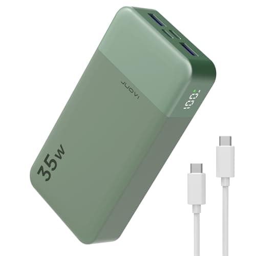 Image of JUOVI 20000mAh Power Bank Portable Charger, 35W PD 3.0 QC 4.0 Fast Charging Phone Charger With LED Display, Travel Battery Pack 2 USB C 2 USB A Ports for iPhone 16/15/14 Series, Galaxy, iPad