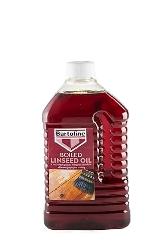 Image of Bartoline Boiled Linseed Oil 2 L, Fast-Drying Wood Protector for Softwood Garden Furniture and Interior Wood