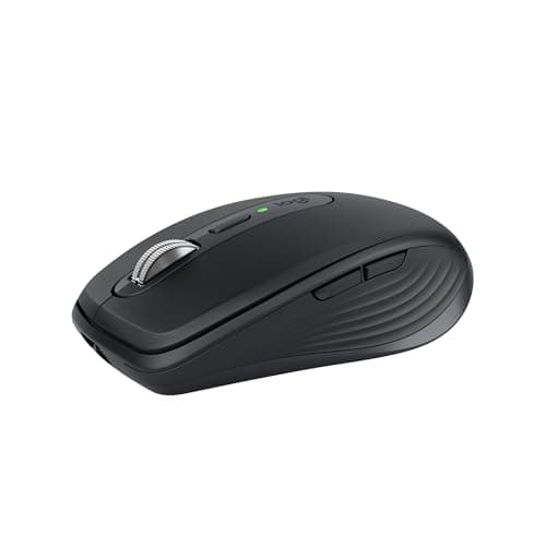 Image of Logitech MX Anywhere 3S Compact Wireless Mouse, Fast Scrolling, 8K DPI Any-Surface Tracking, Quiet Clicks, Programmable Buttons, USB C, Bluetooth, Windows PC, Linux, Chrome, Mac - Graphite