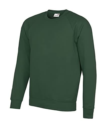 Image of AWDis Men's Academy Raglan Sweatshirt, Green (Academy Green), Medium