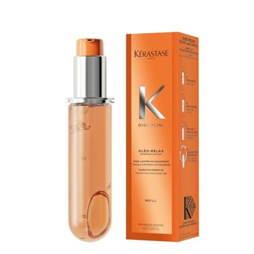 Image of Kérastase Discipline, Daily Conditioning & Calming Hair Oil Treatment, For Dry & Frizz-prone Hair, Oléo-Relax Morpho Huile, 75ml Refill