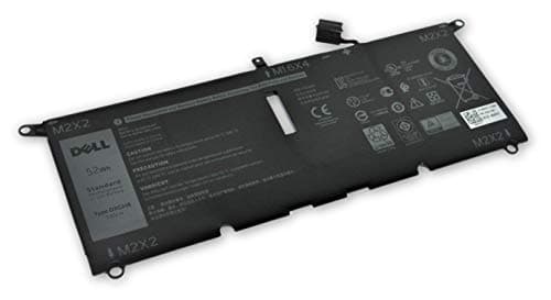 Image of Dell Battery 52Wh 4-Cell 6500mAh XPS 13 9370 9380 7390 7400 5391 5390 7490 7390 7391 2-in-1 Type: DXGH8 H754V G8VCF