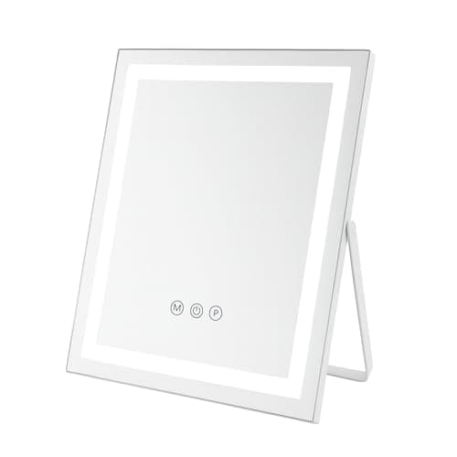 Image of ACOLAR Vanity Mirror with Lights, 35x27cm,360° Rotation Dressing Tabletop Mirrors,Adjustable 3-Colour Temperature Makeup Mirror for Bathroom Bedroom