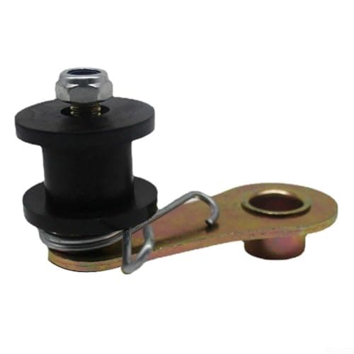 Image of Motorcycle Chain Tensioner Roller Guide with Torsion Spring for ATV 110cc / 125cc / 140cc – ABS + Iron Construction, Quick-Install Chain Guard for(Black)