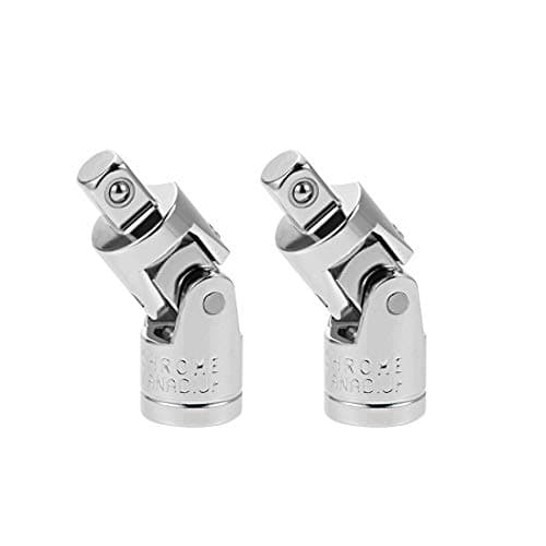 Image of sourcing map 2 Pcs 1/4 Inch Drive Spring Loaded Universal Joint Socket, Cr-V