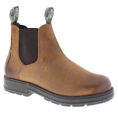 Image of Frank James Suffolk Women's Leather Ankle Chelsea Boots Cognac UK 6