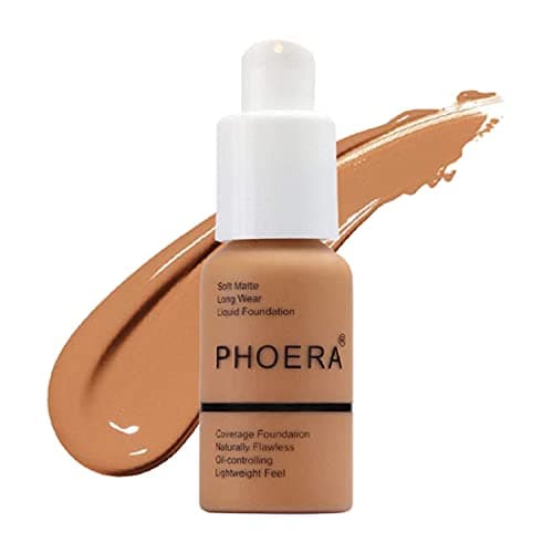Image of Aquapurity Phoera® Full Coverage Foundation Soft Matte Oil Control Concealer 30ml Flawless Cream Smooth Long Lasting (108 TAN)