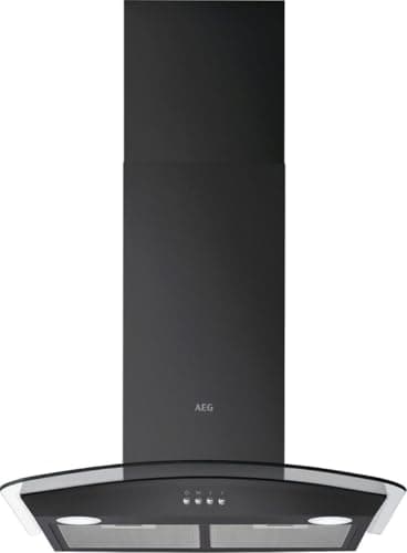 Image of AEG 5000 Series Integrated Chimney Cooker Hood 60 cm, DTX3640B, ExtractionTech Plus Motor, LED Lighting, Washable Grease Filter, 3 Speeds, 69 dB, 605-1020x600x500 mm, Energy Class C, Black