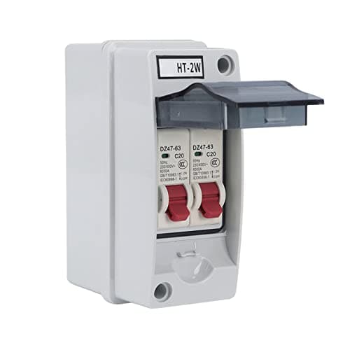 Image of SG Outdoor Waterproof Distribution Box Power Circuit Breaker MCB C Type 2 Way AC 400V Professional Accessories (C20+C20)