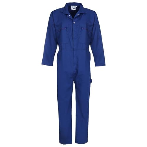 Image of FORT - Zip Front Coverall - Handy Pockets - Work Overalls for Men - Royal Blue - 40"