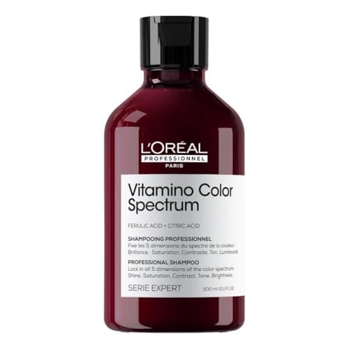 Image of L'Oréal Professionnel Vitamino Color Spectrum Sulphate Free Shampoo, For Coloured Hair, With Ferulic Acid + Citric Acid, Shine, Lock in Day 1 Colour Vibrancy for 100 Days, 300ml