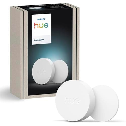 Image of Philips Hue Smart Button for Hue Lighting Systems, Smart dimmer for Controlling Lights, Wireless Light Switch Without Installation, White