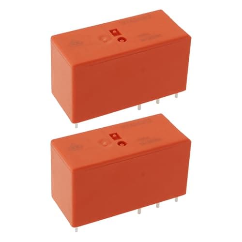 Image of YINETTECH 2pcs PCB RT DC Series Power Relay RT424012 12VDC 8A for Power Supply Equipment Home Appliance Control