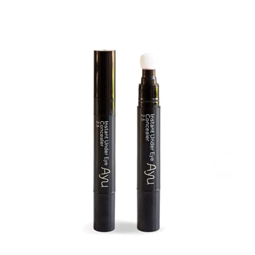 Image of AYU Instant Under Eye Concealer – Light 1 – Full Coverage Lightweight Formula with Hyaluronic Acid, 12hr Crease-Proof Wear, Water & Sweat Resistant, Hydrating Anti-Aging Eye Makeup – Vegan – 10ml