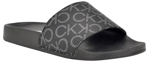 Image of Calvin Klein Women's Athens Slide Sandal, Black 978, 5.5 UK