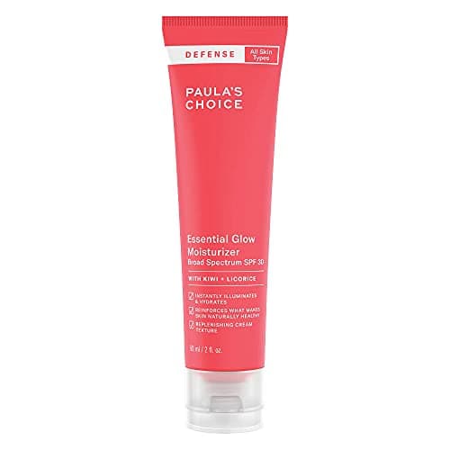 Image of Paula’s Choice DEFENSE Glow Moisturiser SPF 30 - Mineral Day Face Cream Hydrates & Protects Against Pollution - Skin Brightening & Nourishing with Argan Oil - All Skin Types - 60 ml