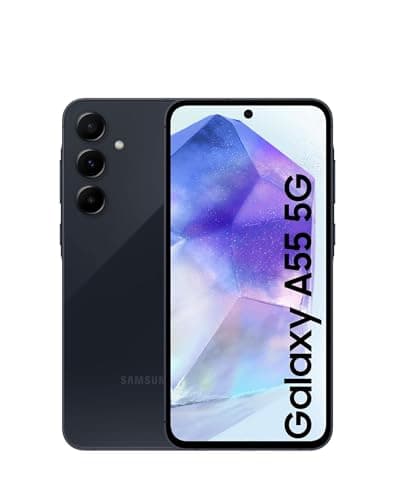 Image of Samsung Galaxy A55 128GB 5G SIM Free Smartphone - Awesome Navy (Renewed)