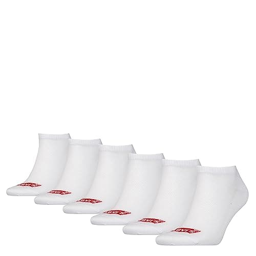 Image of Levi's Unisex Batwing Logo sneaker socks, White, 43/46