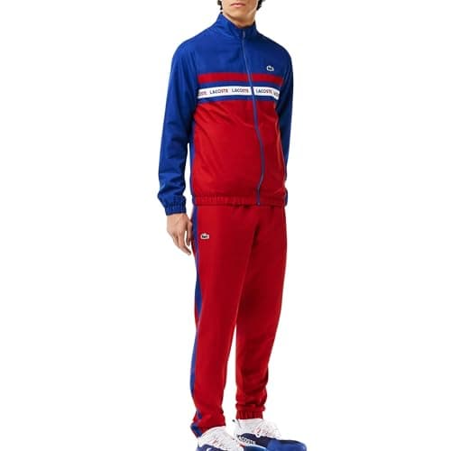 Image of Lacoste Mens Sport Tracksuit Set Captain/Orange L