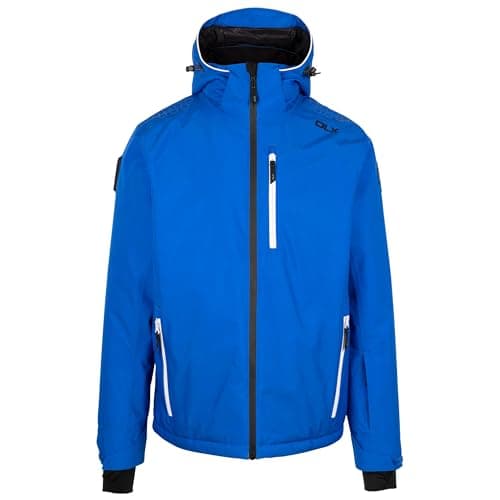 Image of DLX Mens Zip Off Hooded Ski Jacket Graham - Men's Waterproof Jacket, Winter Warm Ski Raincoat, Outdoor Wind Resistant Jacket, Breathable Down Touch Filling Coat
