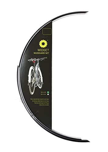 Image of Widget Components, Mudguards, Eco, Gloss Black, 700c x 25-30mm