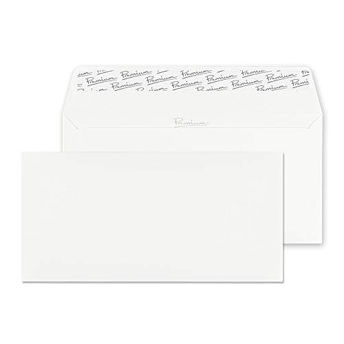 Image of Blake Business DL 110 x 220 mm 120 gsm Peel & Seal Wallet Envelopes (37254) Brilliant White Wove - Pack of 25