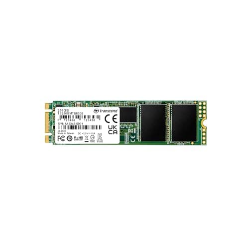 Image of Transcend MTS830S 256GB M.2 2280 SATA III 6Gb/s SSD, Read/Write up to 530/400 MB/s with DRAM Cache for Ultrabooks& Lightweight Notebooks TS256GMTS830S