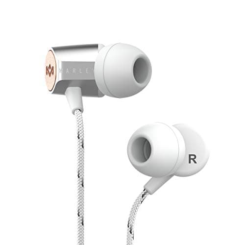 Image of House of Marley Uplift 2.0 - Noise Isolating In-Ear Headphones/Earphones, 9mm Drivers, Hands-Free Calling In-Line Mic, 1 Button Control, Includes Earbuds in 3 sizes