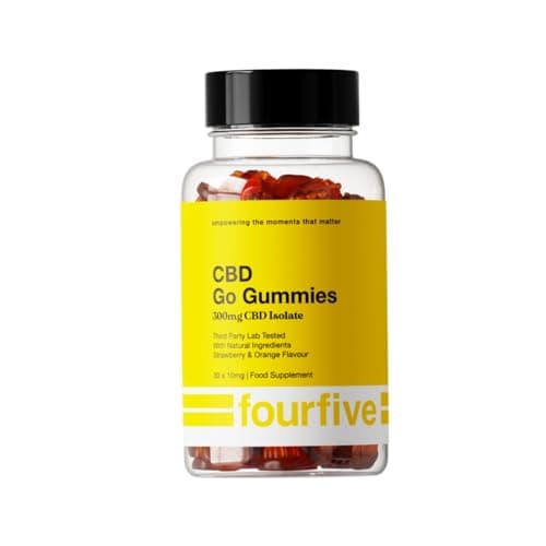 Image of fourfive CBD Gummies - 300mg Strength for Sports Performance, Mental Wellbeing & Improved Sleep, Natural & Vegetarian Friendly
