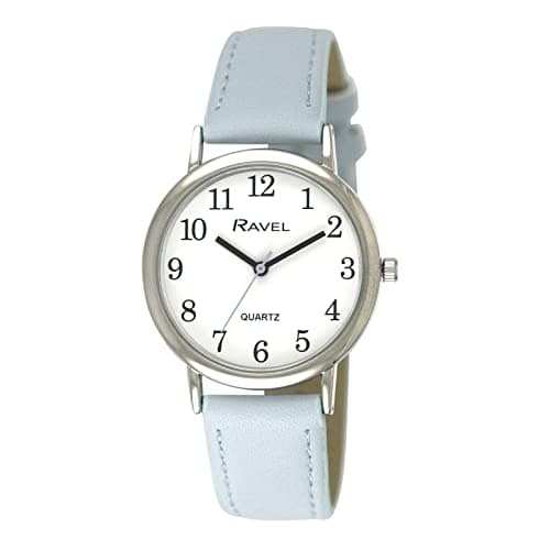 Image of Ravel - Women's Pastel Coloured Everyday Watch (36mm case) - Analogue Quartz - R0137.06.1 - Sky Blue/Silver Tone