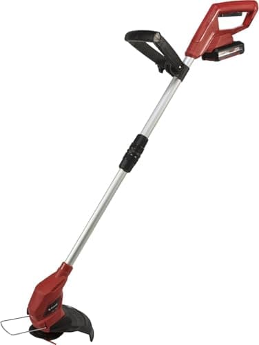 Image of Einhell Cordless Grass Trimmer with Battery and Charger 18V Power X-Change, 24cm Cutting Width,Lightweight Grass Trimmer With 20 x Blades GC-CT 18/24 Li Garden Lawn Trimmer