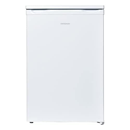 Image of Statesman L255W Under Counter Larder Fridge, 55cm, 2 Adjustable Glass Shelves, Large Salad Drawer, Internal Light, Reversible Door, Adjustable Feet White