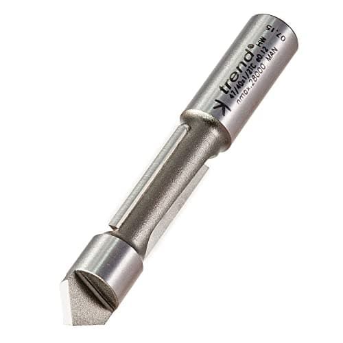 Image of Trend Professional Pierce & Trim Two Flute Cutter, 1/2 Inch Shank, 12.7mm Cut Diameter, 30mm Cut Length, Tungsten Carbide Tipped, 47/40X1/2TC