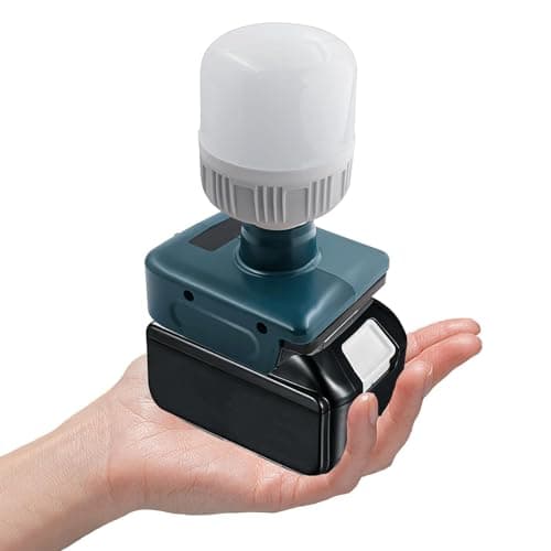 Image of 12W 1300LM Handheld LED Flashlight Work Light for Makita 18V Li-ion Battery Max 6500K Cool White Light for Outdoor Use, for Camping, Car Repairing, Emergency and Job Site Lighting