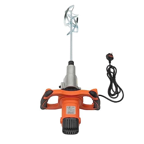 Image of 1800W Handheld Electric Cement Mixer Double Rod Mixer for Mortar Concrete Joints Hand Held Adjustable Two Speeds(0-620Rpm/0-820Rpm),for Mixing Paint, Cement Slurry