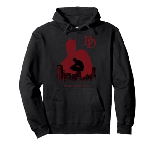 Image of Marvel Daredevil A Man Without Fear Is Broken Within Pullover Hoodie