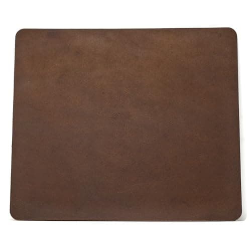 Image of Ashford Ridge Genuine Leather Mouse Pad – Elegant Mouse Mat for Office & Home | Smooth Surface, Durable & Stylish Desk Accessory - Vintage Brown