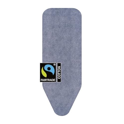 Image of Brabantia Ironing Board Cover C 124x45 cm – Denim Blue | 100% Cotton Top Layer with 8mm Foam Padding for Size C Ironing Boards | Durable, Washable, and Easy to Install