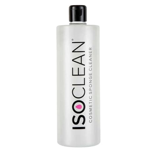 Image of ISOCLEAN Cosmetic Sponge Cleaner, Dissolves & Removes Makeup on Sponges, Blenders and Powder Puffs, Vegan Sanitizing Wash - 525ml