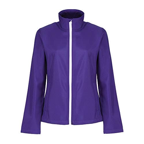 Image of Regatta Professional Womens Ablaze Printable Softshell Jacket, Purple/Black, 18 EU