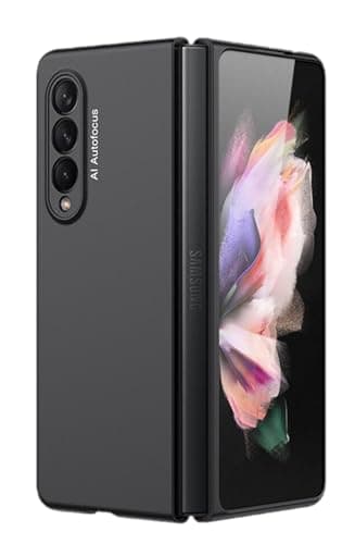 Image of Panda Bobo For Samsung Galaxy Z Fold 3 5G Ultra-Thin Shockproof Matte Anti-fall Case Cover (Black)