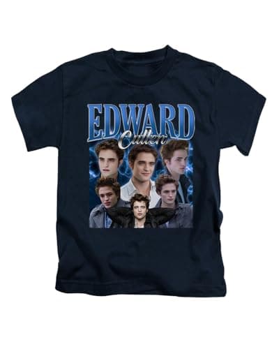 Image of Edward Cullen Tee T-Shirt Funny Unisex T Shirt Top Navy Blue