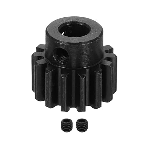 Image of sourcing map 1.5 Mod 14T Spur Gear 8mm Bore, 1045 Steel Pinion Gear Black Surface Treatment, 20° Pressure Angle, for Spur Rack and RC Model Car or Motor DIY(16mm)