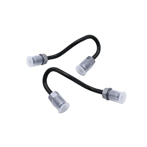 Image of 1 Pair Car Brake Hoses 100mm Rear Brake Pipes 1K0611763E, 1K0611763F, 1K0611764L, 1K0611764M Compatible with Vw Golf Mk5 Mk6 Audi A3 Tt Touran
