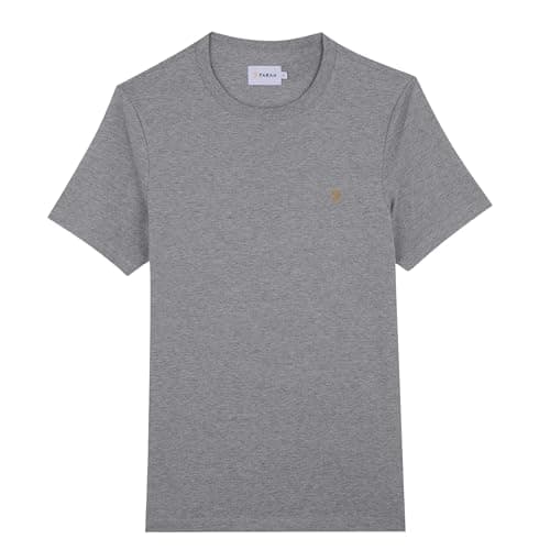 Image of Farah Men's Danny T-Shirt, S, Grey Marl