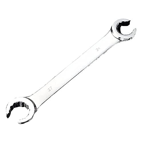 Image of Flare Nut Spanner 1PCS Double End Open Ring Spanner Brake Pipe Spanner Metric for Home and Auto Repairing (24x27mm)
